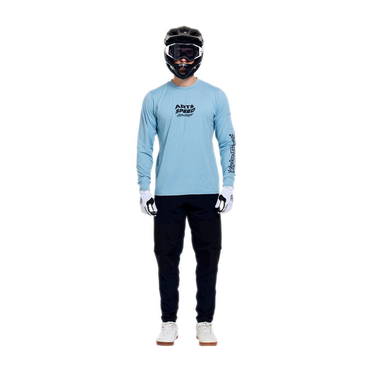 Playera manga larga para MTB Ruckus Ride; Waves Dawn Blue