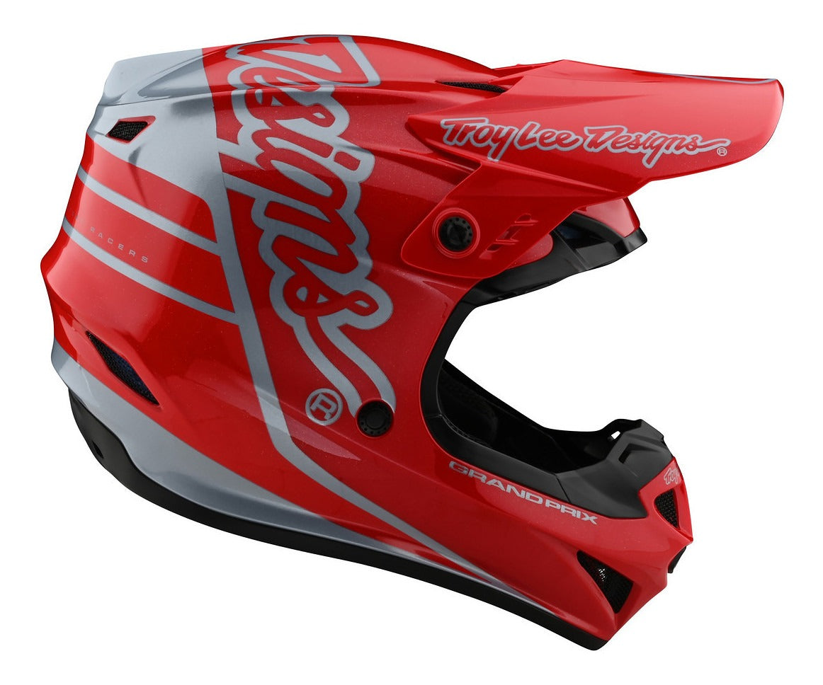Casco Troy Lee Designs GP Moto Silhouette Red / Silver