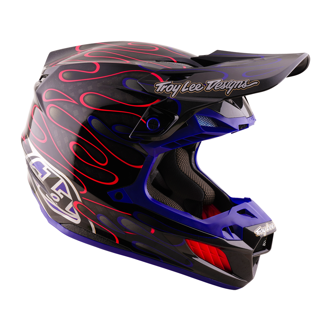 Casco para Moto Se5 Ece Carbon Helmet; Overspray Black / Magenta