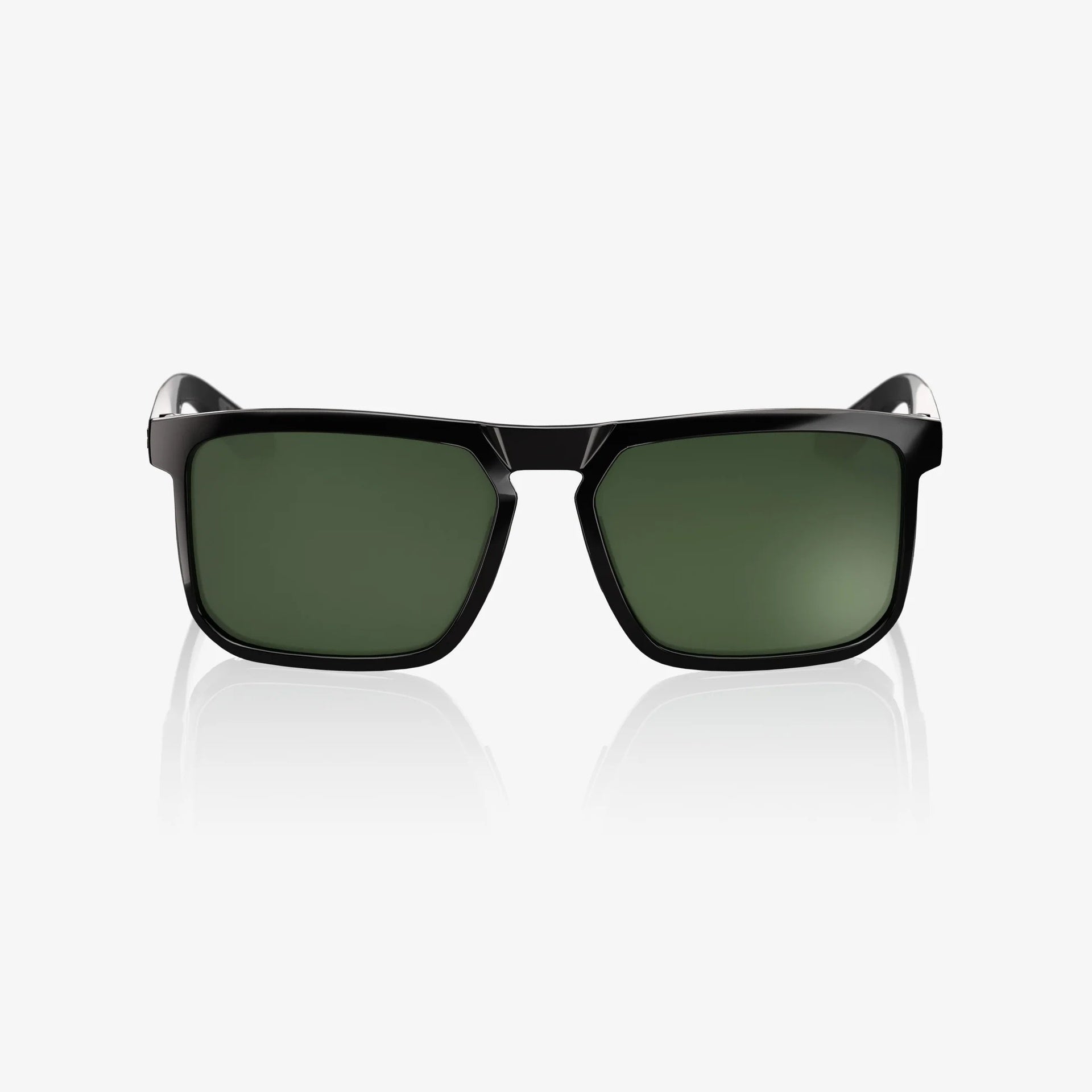 Lentes lifestyle 100% RENSHAW - Polished Black - Grey Green