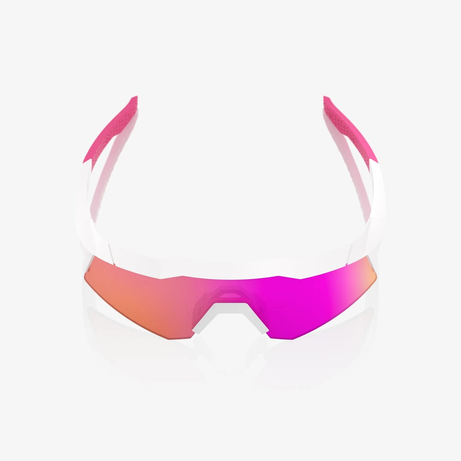 Lentes deportivos 100% SPEEDCRAFT XS - Matte White/Pink - HiPER Vital Pink Mirror