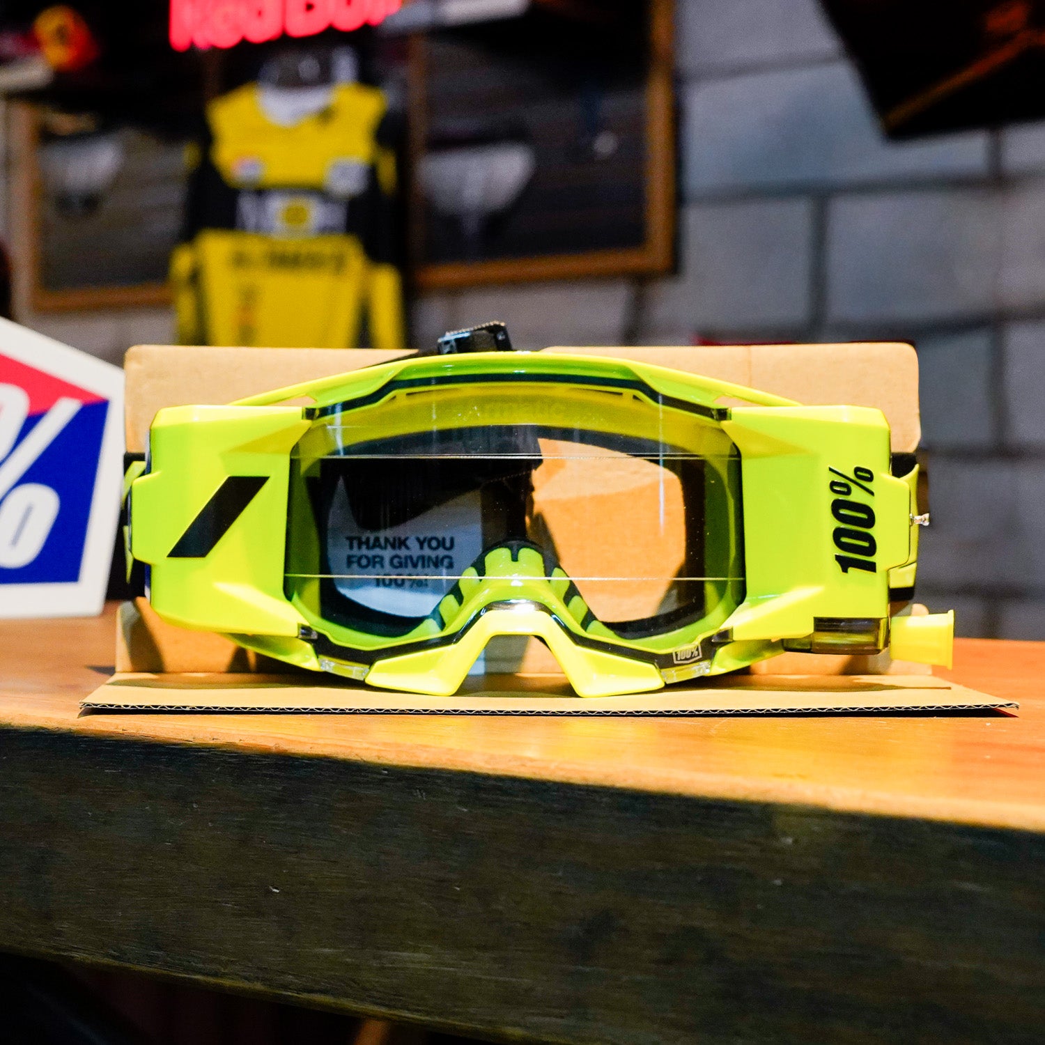 Goggles 100% ARmatic Forecast Neon Yellow - Mica Transparente