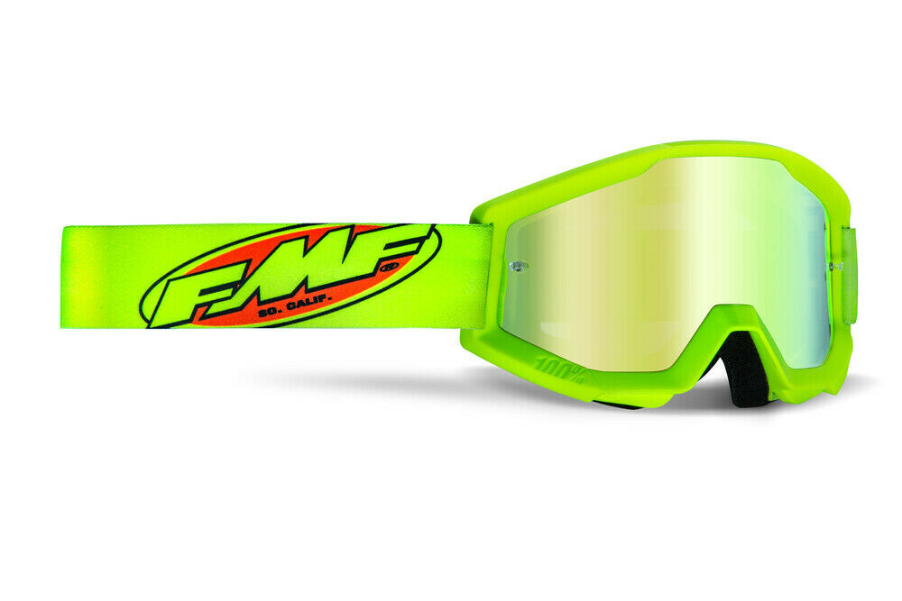 FMF POWERCORE YOUTH Goggle Core Yellow - Mirror Gold Lens