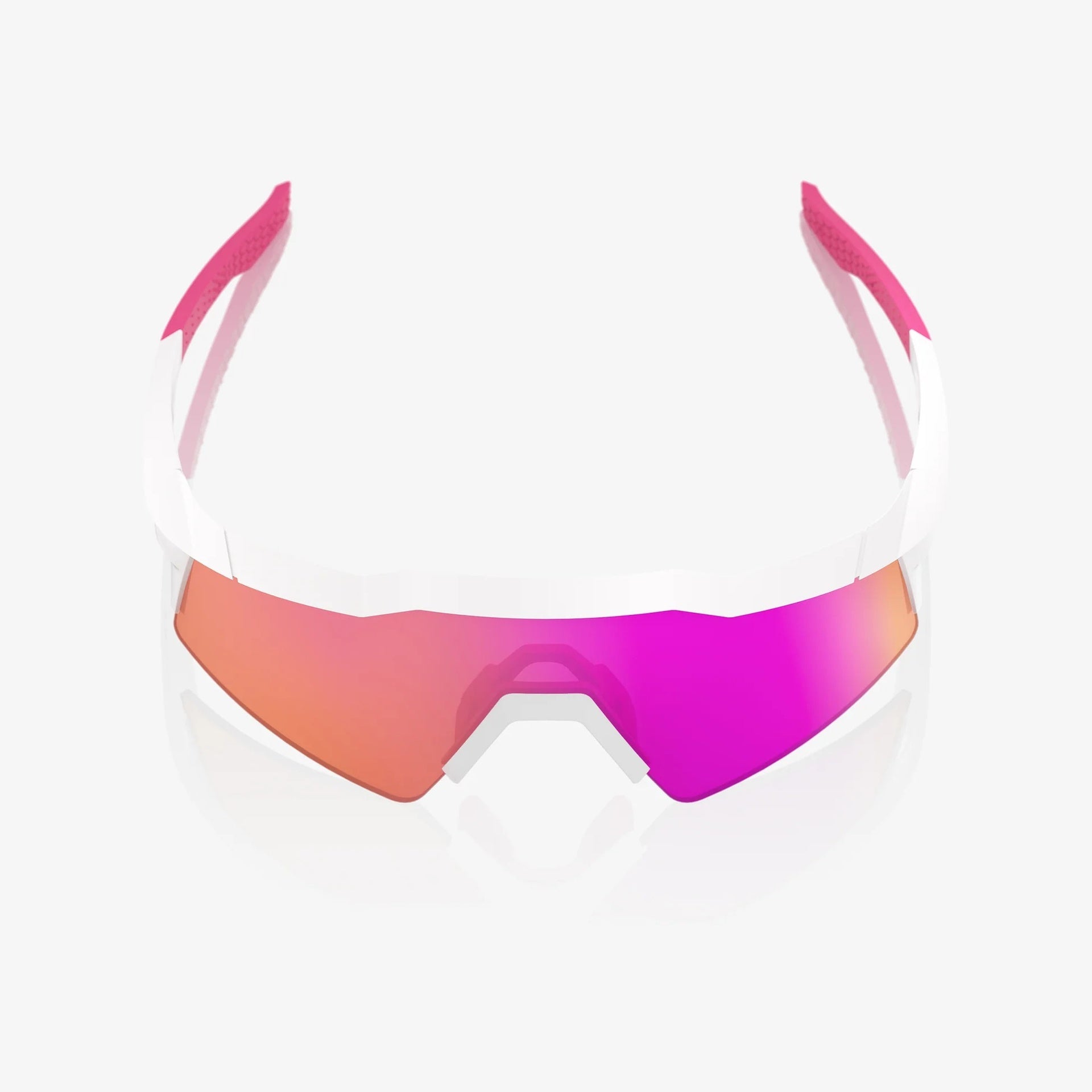 Lentes deportivos 100% SPEEDCRAFT SL - Matte White/Pink - HiPER Vital Pink Mirror