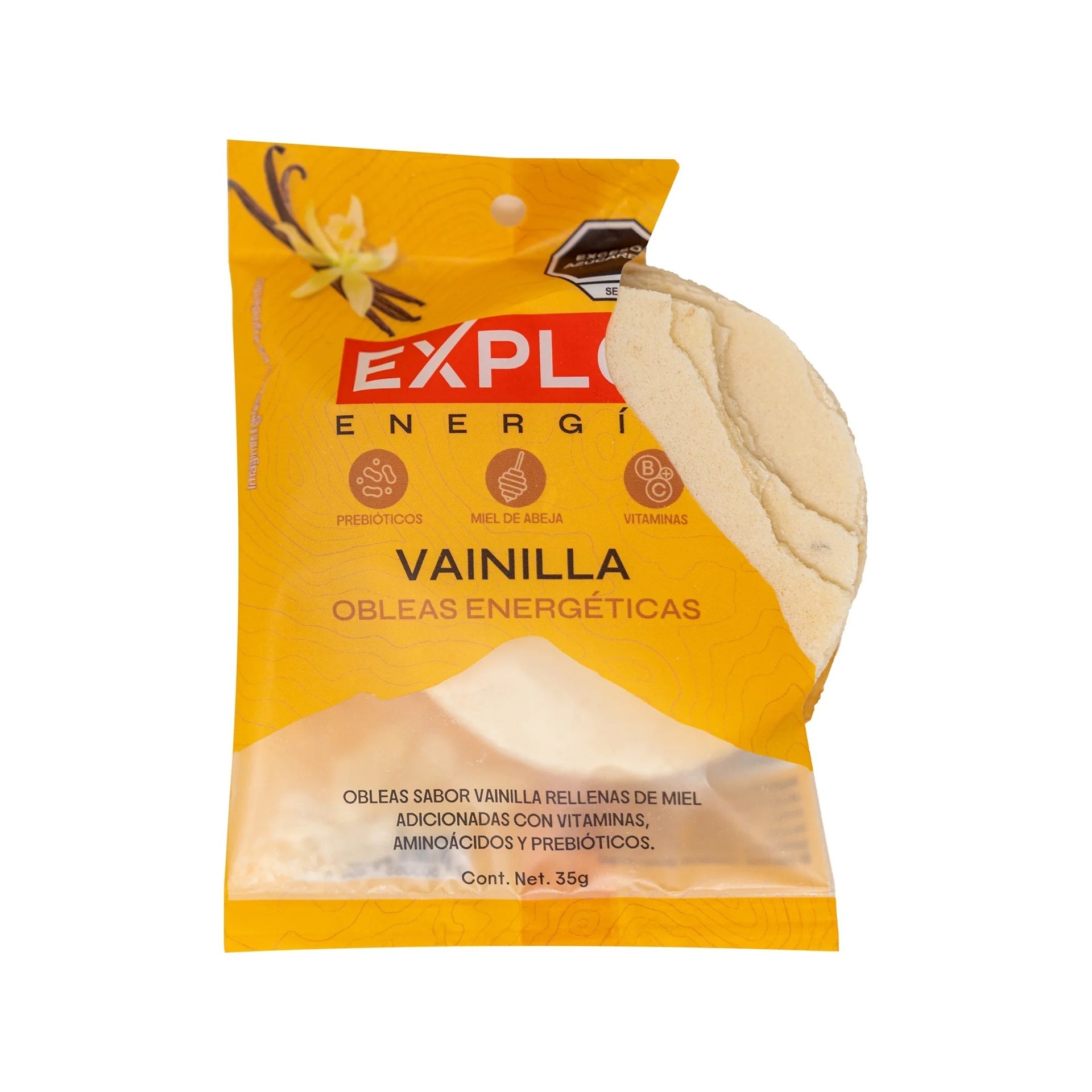 Obleas energéticas EXPLO sabor Vainilla 35 g