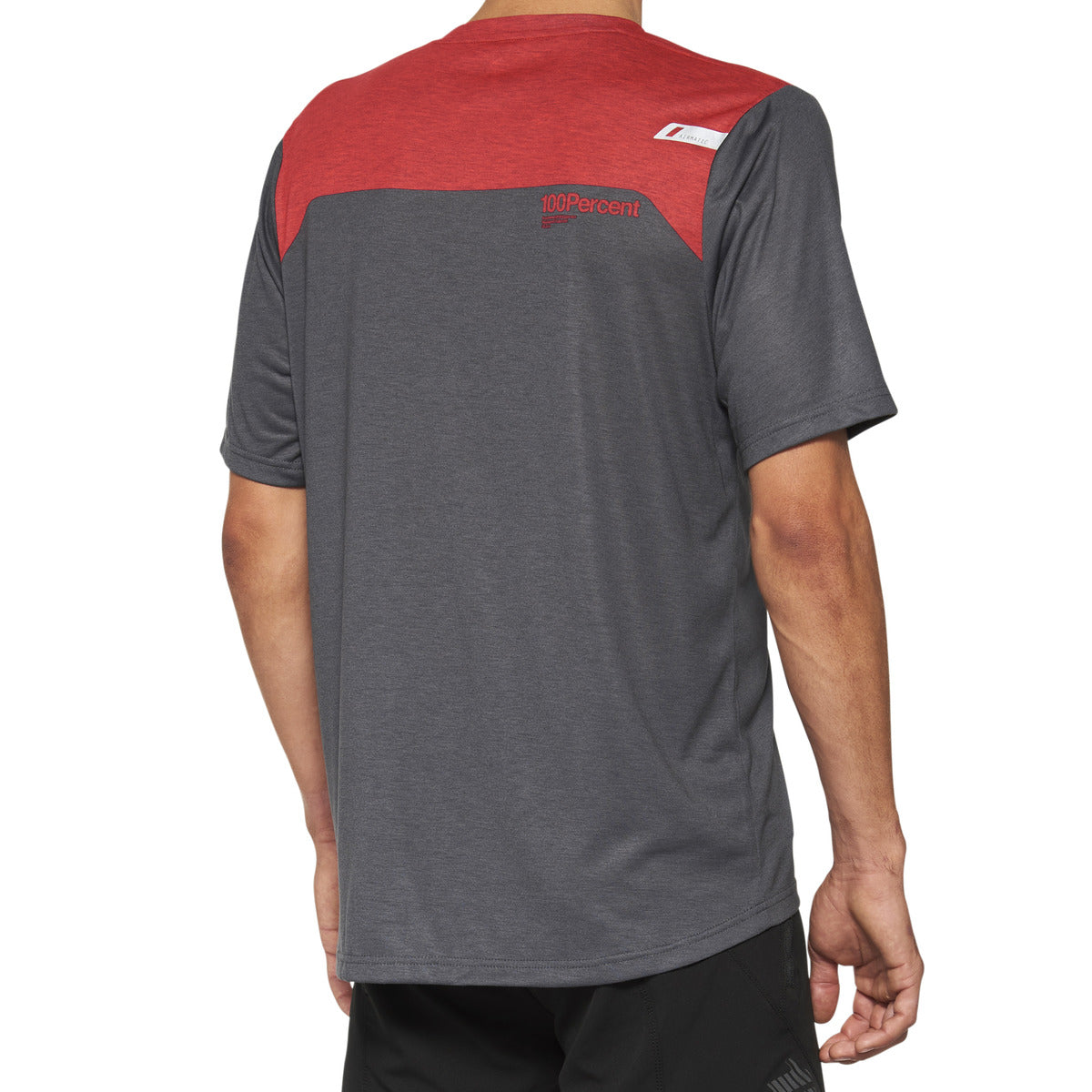 AIRMATIC Short Sleeve Jersey Charcoal/Racer Red