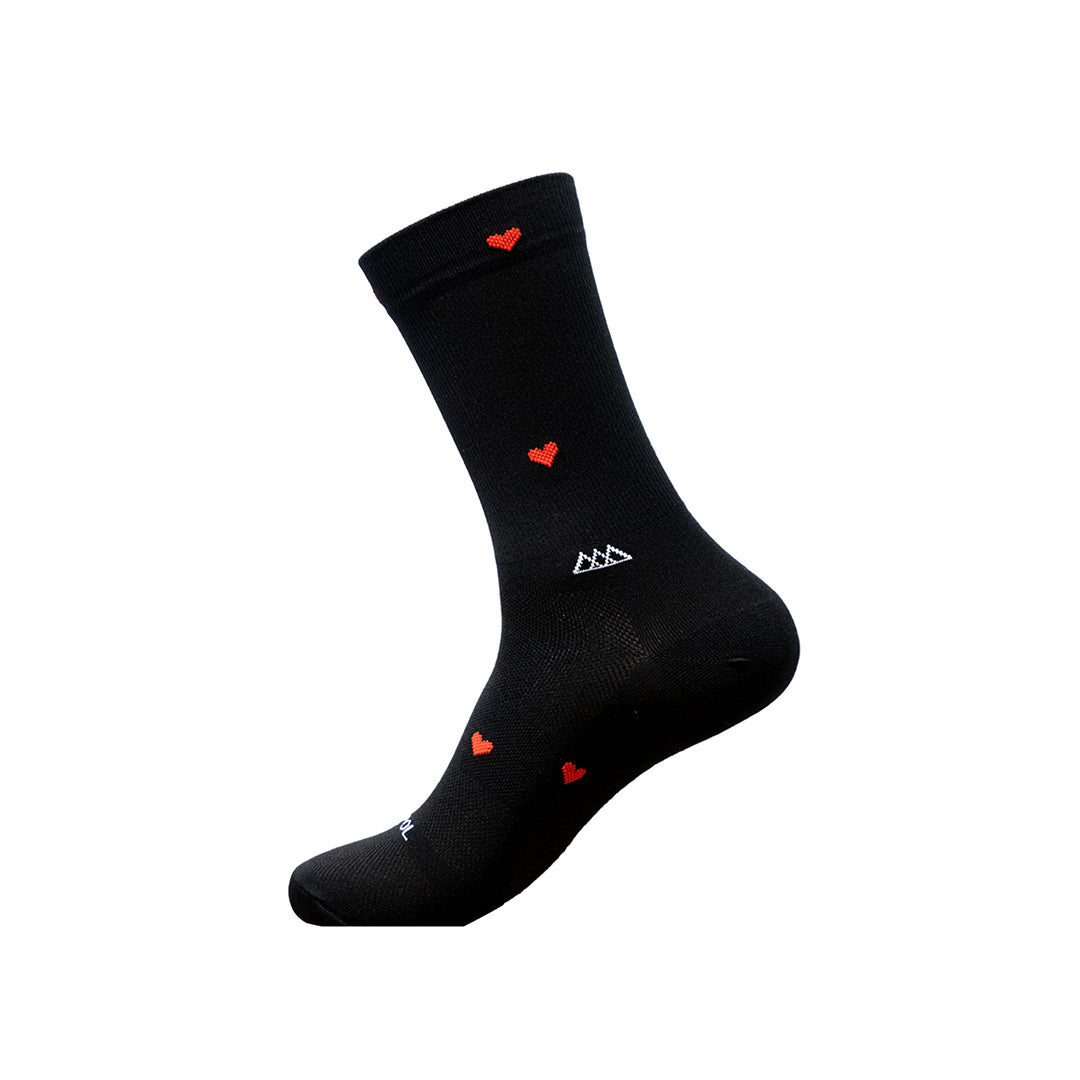 Socks 2Heart Negro Rojo