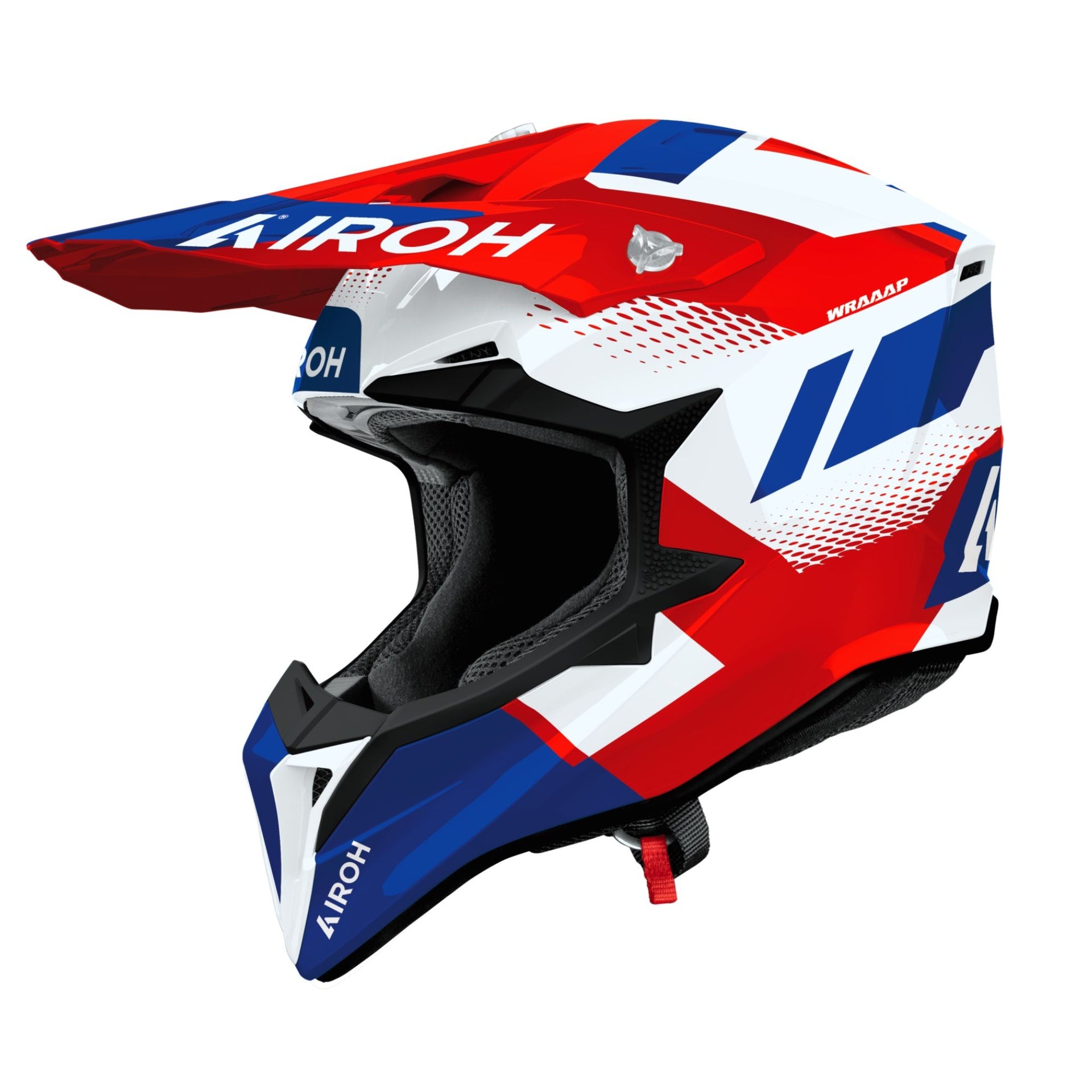 Casco Wraaap Vision Red/Blue Gloss