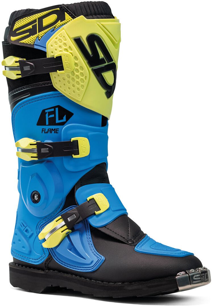 Boots Flame Ligth Blu Lime Black