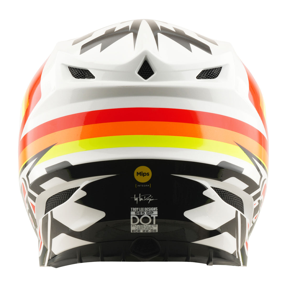 Casco para Moto SE5 Polycarbonate; Dash Orange