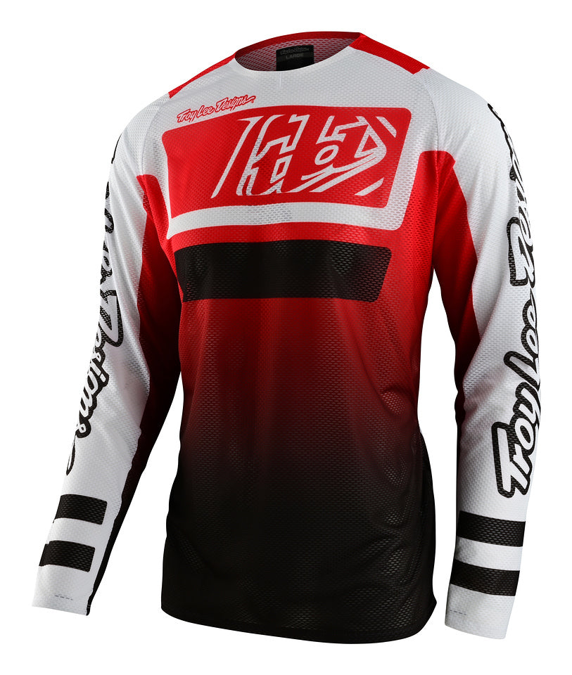 Jersey Troy Lee Designs Se Pro Moto Air Moto Lanes Red / Black