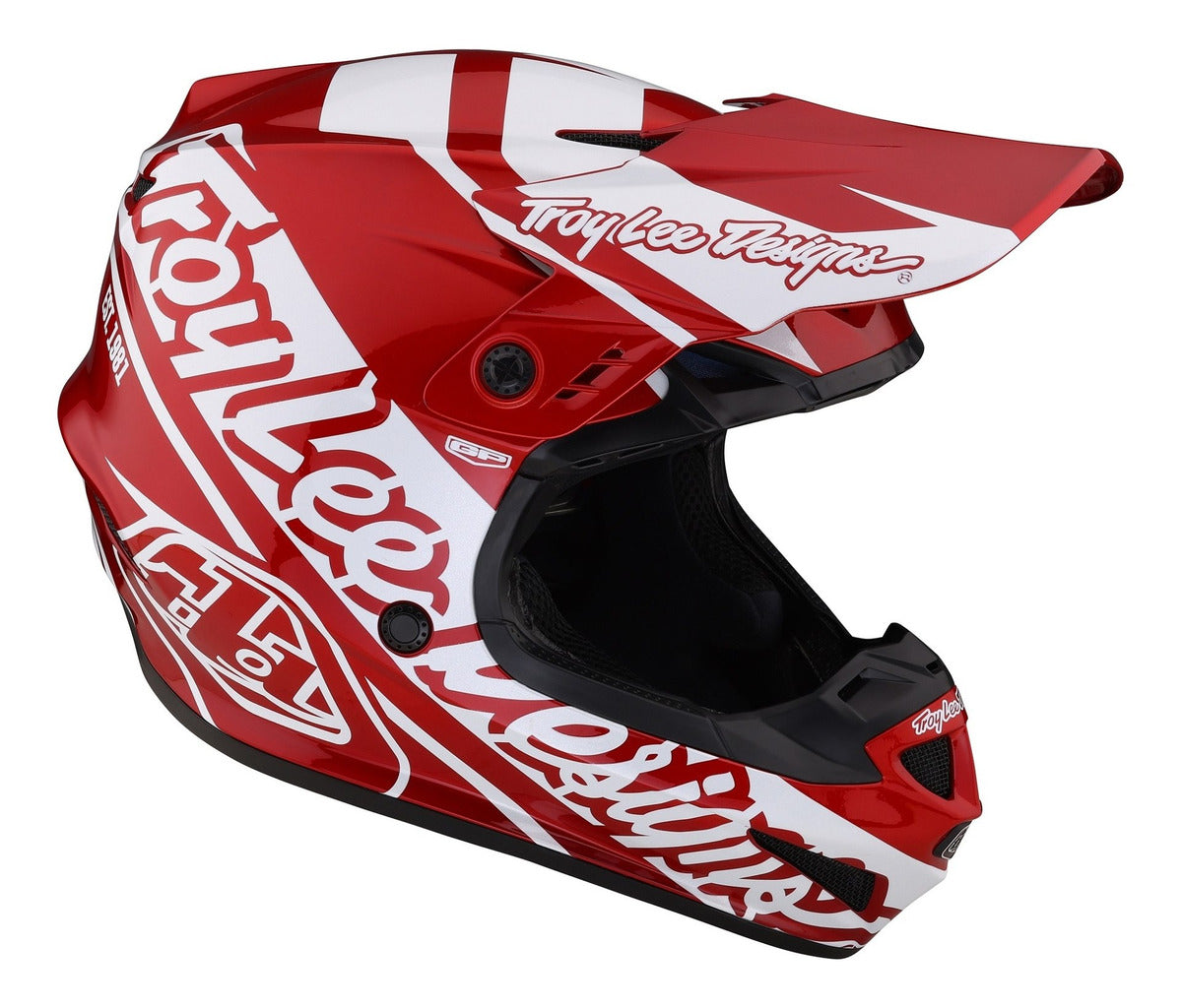 Casco Troy Lee Designs GP Moto Slice Red / White