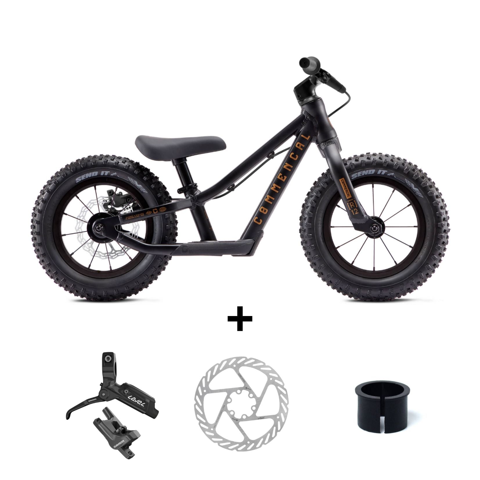 COMMENCAL RAMONES 12 PUSH BIKE BLACK 2027 + KIT FRENOS