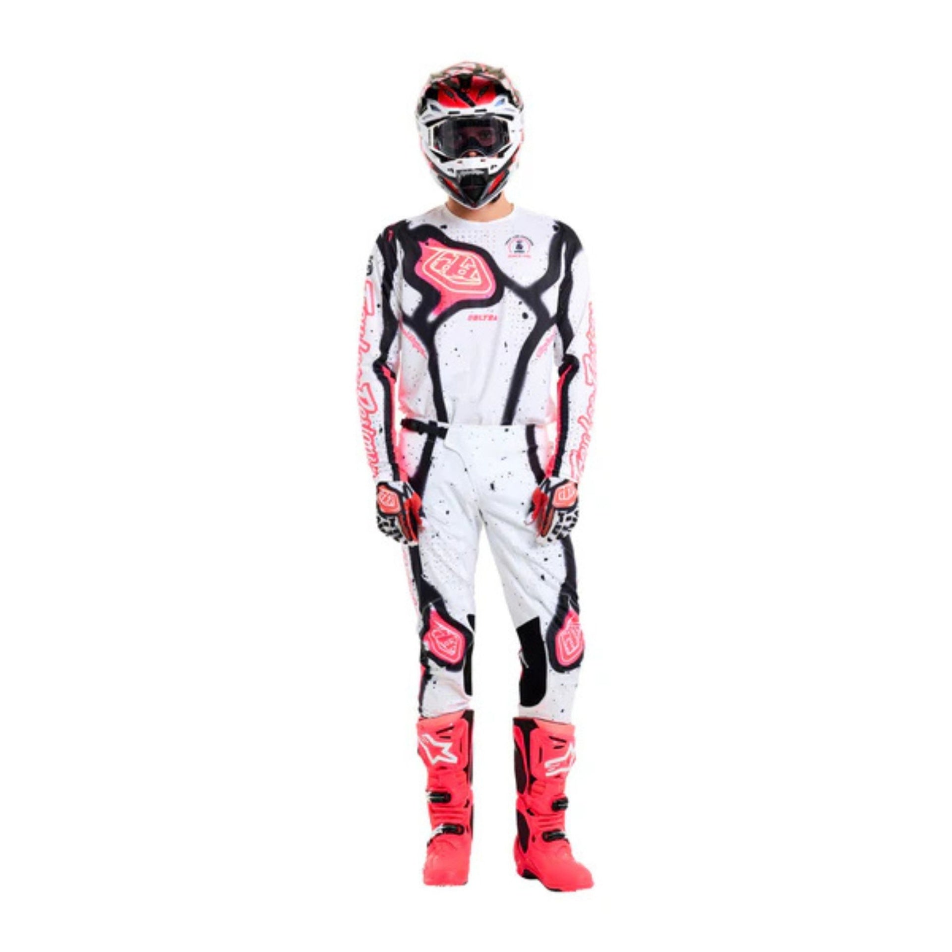 Jersey Troy Lee Designs SE Ultra Membrane White / Infra Red