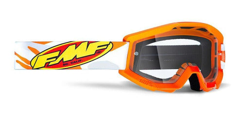 FMF POWERCORE YOUTH Goggle Assault Grey - Clear Lens