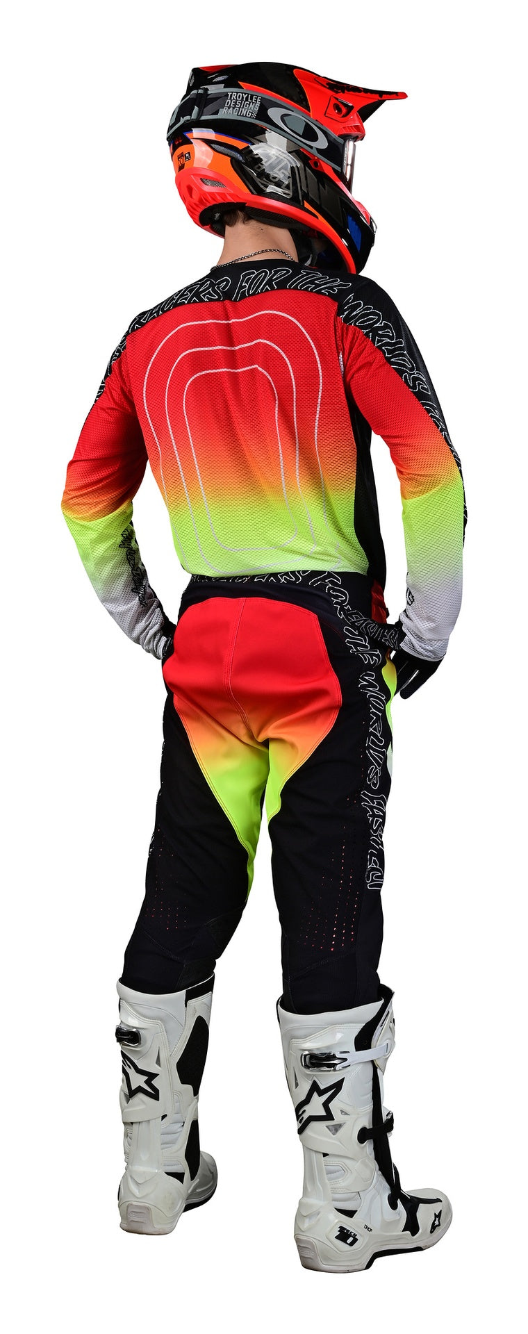 Jersey Troy Lee Designs Se Pro Moto Air Moto Richter Black / Fire