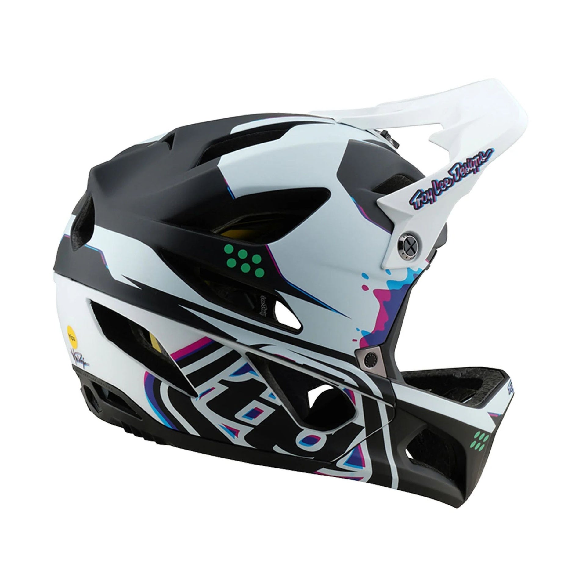 Casco Troy Lee Designs Stage Trooper White