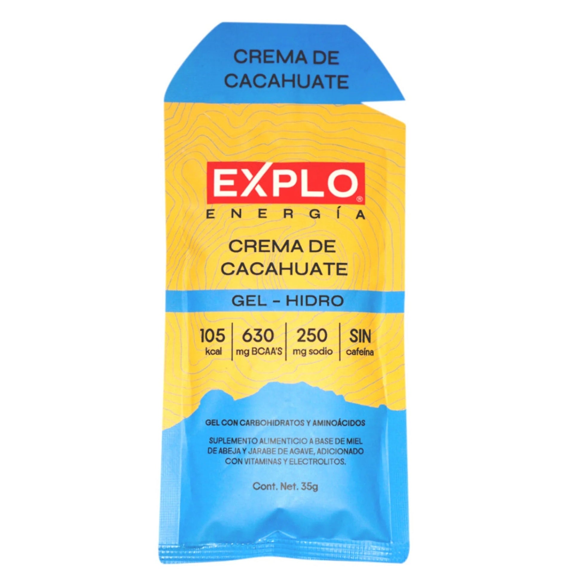 Gel energético EXPLO sabor Crema de Cacahuate 35 g