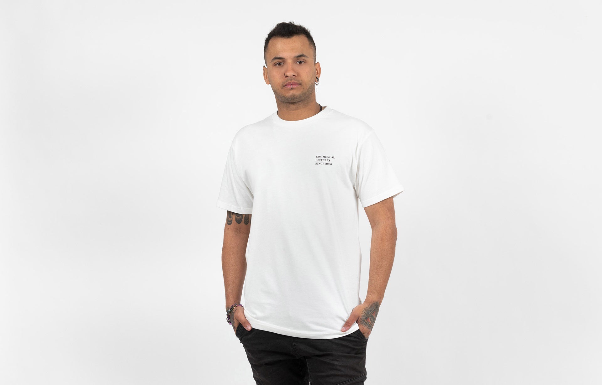 Camiseta Commencal Bicycle Blanca