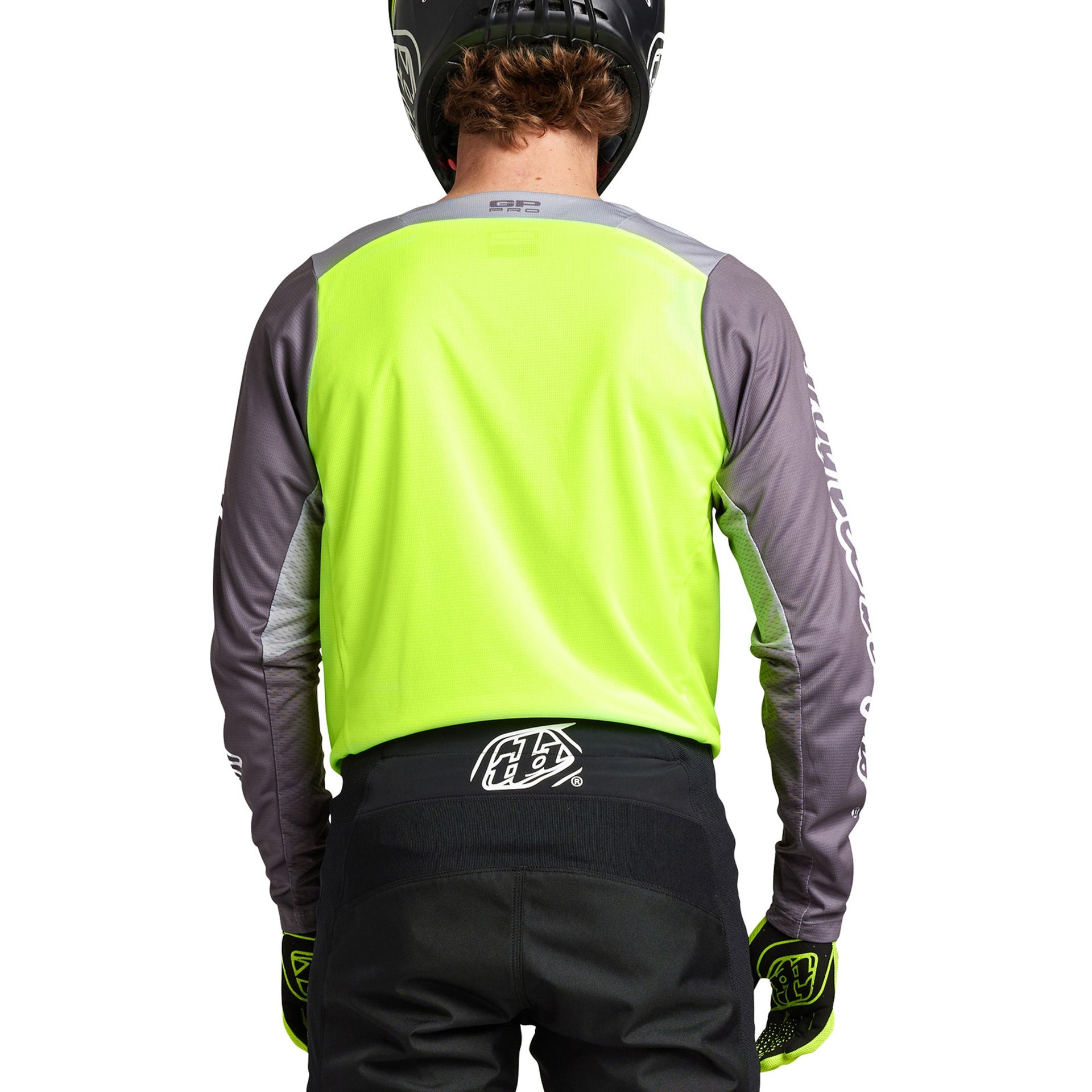 Jersey Troy Lee Designs Gp Pro Moto Boltz Silver / Glo Green