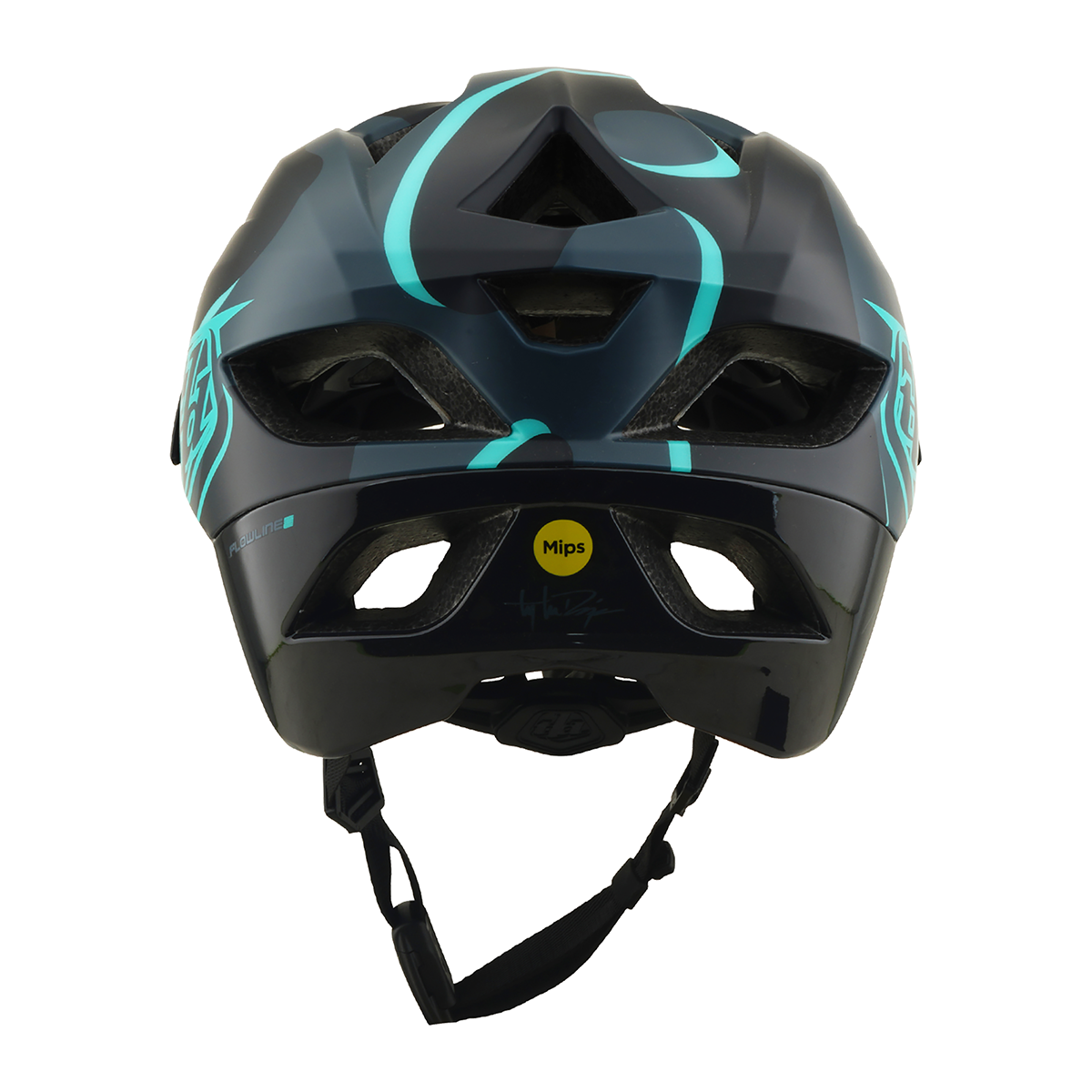 Casco MTB Troy Lee Designs Flowline SE Badge Carbon / Real Teal