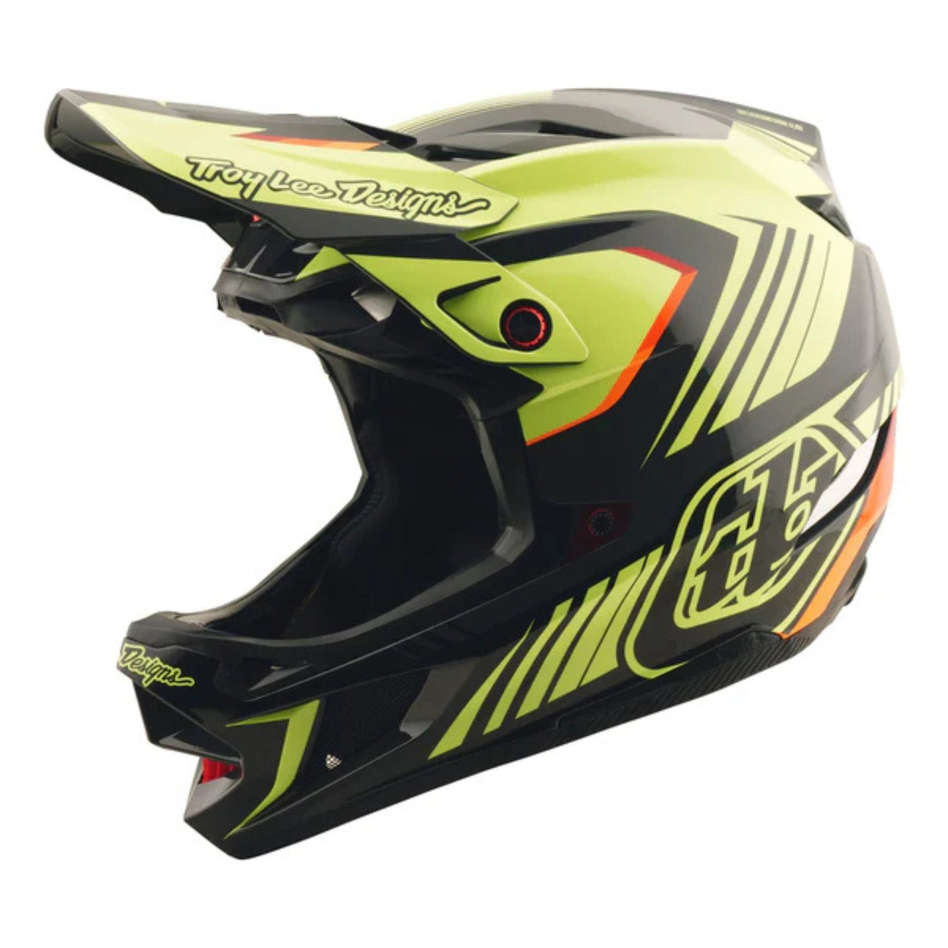D4 Polyacrylite Helmet; Qualifer Black / Yellow