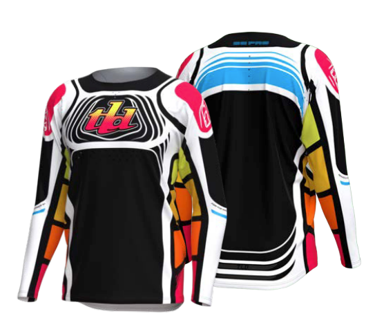 Jersey Troy Lee Designs Se Pro Moto Wavez Black / Multi