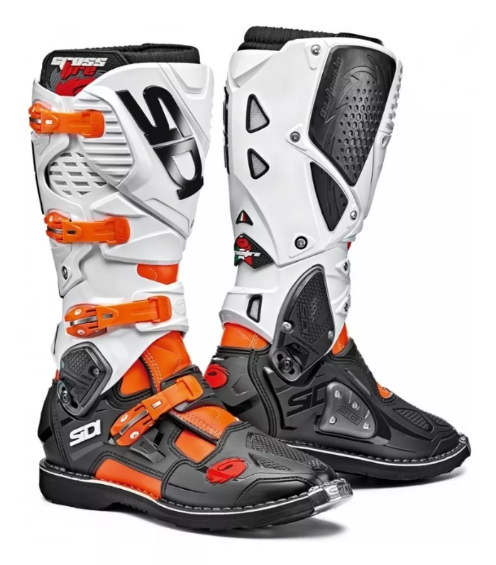 Botas Sidi Crossfire Enduro Orange Fluo Black White