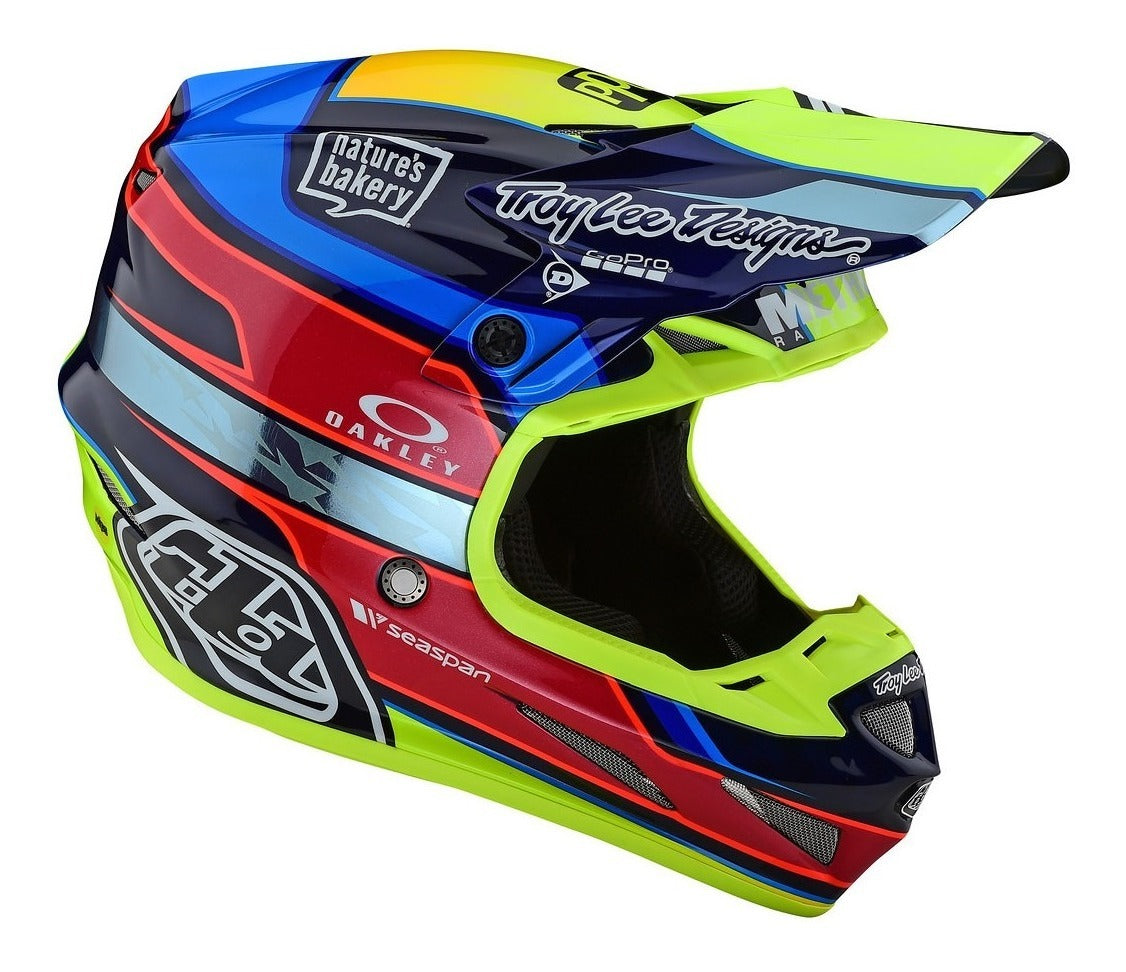 Se4 Ece Carbon Helmet Speed Team Blue / Yellow