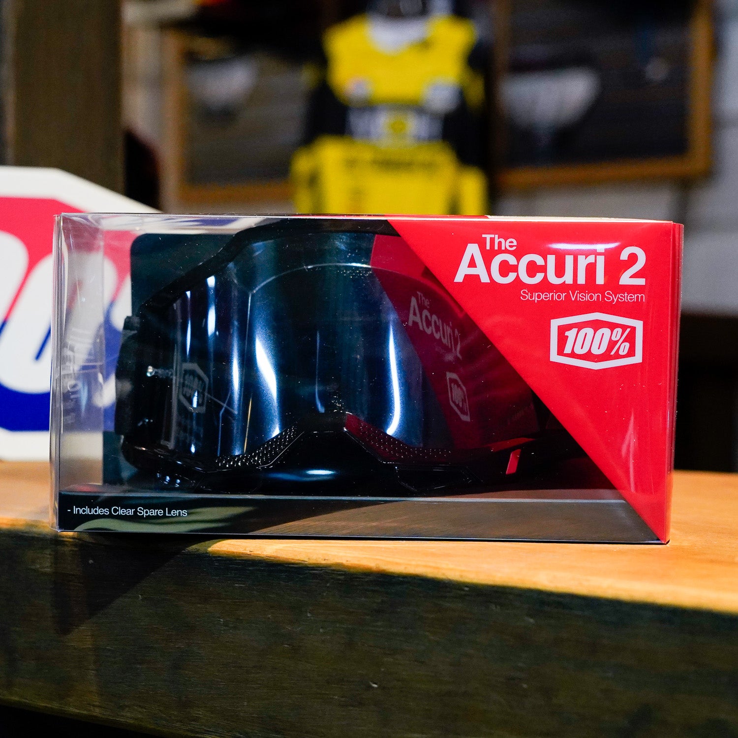 Goggles 100% Accuri 2 Black - Mica Espejo Plateada