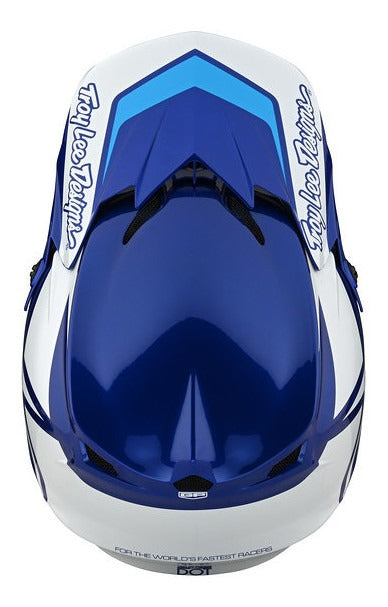 Casco Troy Lee Designs GP Moto Overload Blue / White