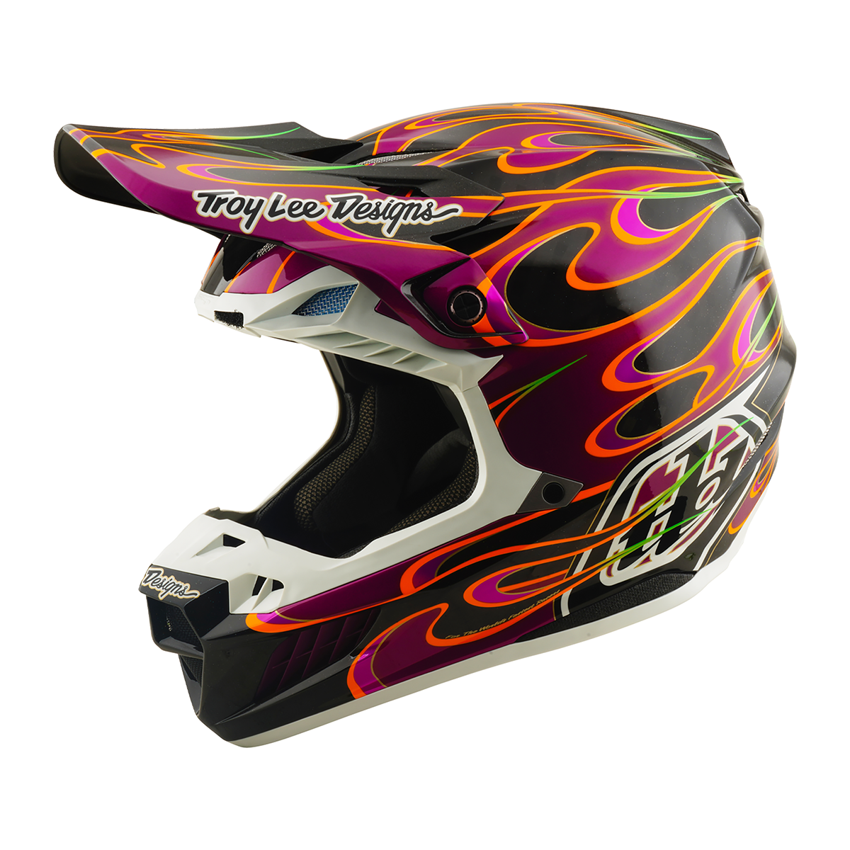 Casco para moto Troy Lee Designs SE5 ECE de Carbón Torched Black / Violet
