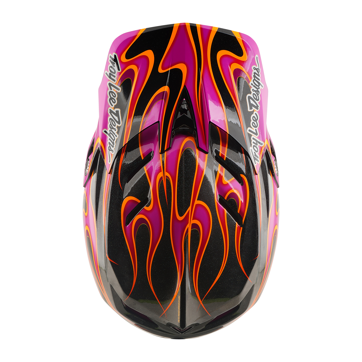 Casco MTB Troy lee designs D4 Carbón Torched Carbon / Magenta
