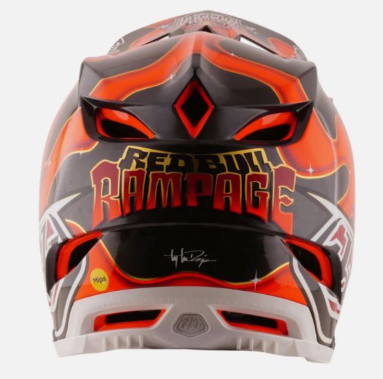 Casco para bici D4 Carbon Helmet; Black - 26 TLD RedBull Rampage