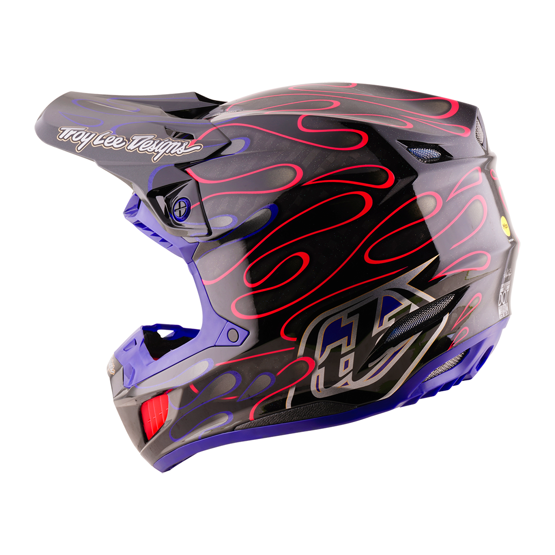 Casco para Moto Se5 Ece Carbon Helmet; Overspray Black / Magenta