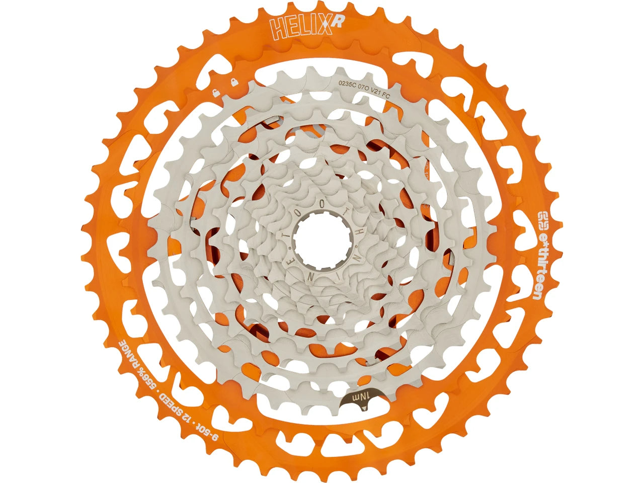 e*thirteen - Helix Race Cassette - 12s 9-50 - Naranja