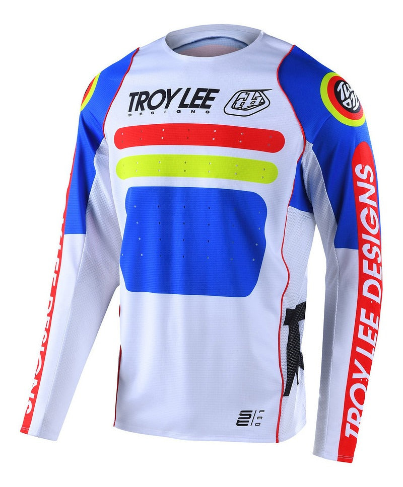 Jersey Troy Lee Designs Se Pro Moto Drop In White