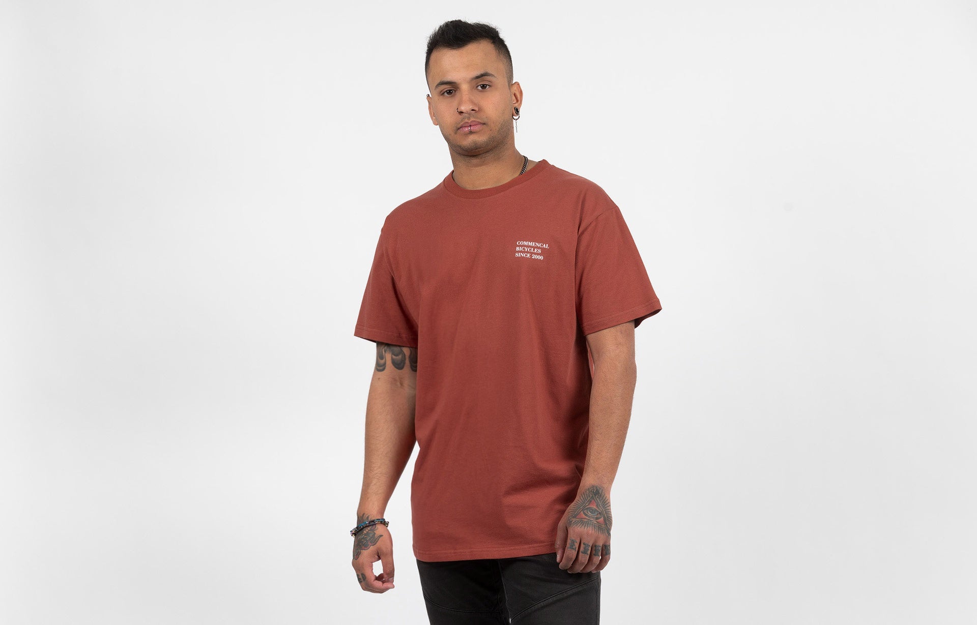 Camiseta Commencal Bicycle Grenat Red