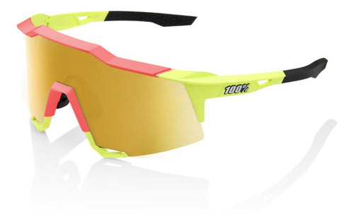 SPEEDCRAFT - Matte Washed Out Neon Yellow - Flash Gold Mirror Lens