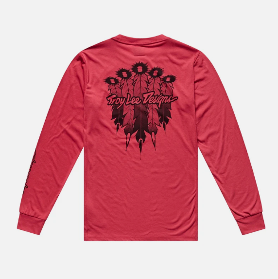 Jersey para MTB Skyline Ride Long Sleeve Tee; Feathered Ember Red
