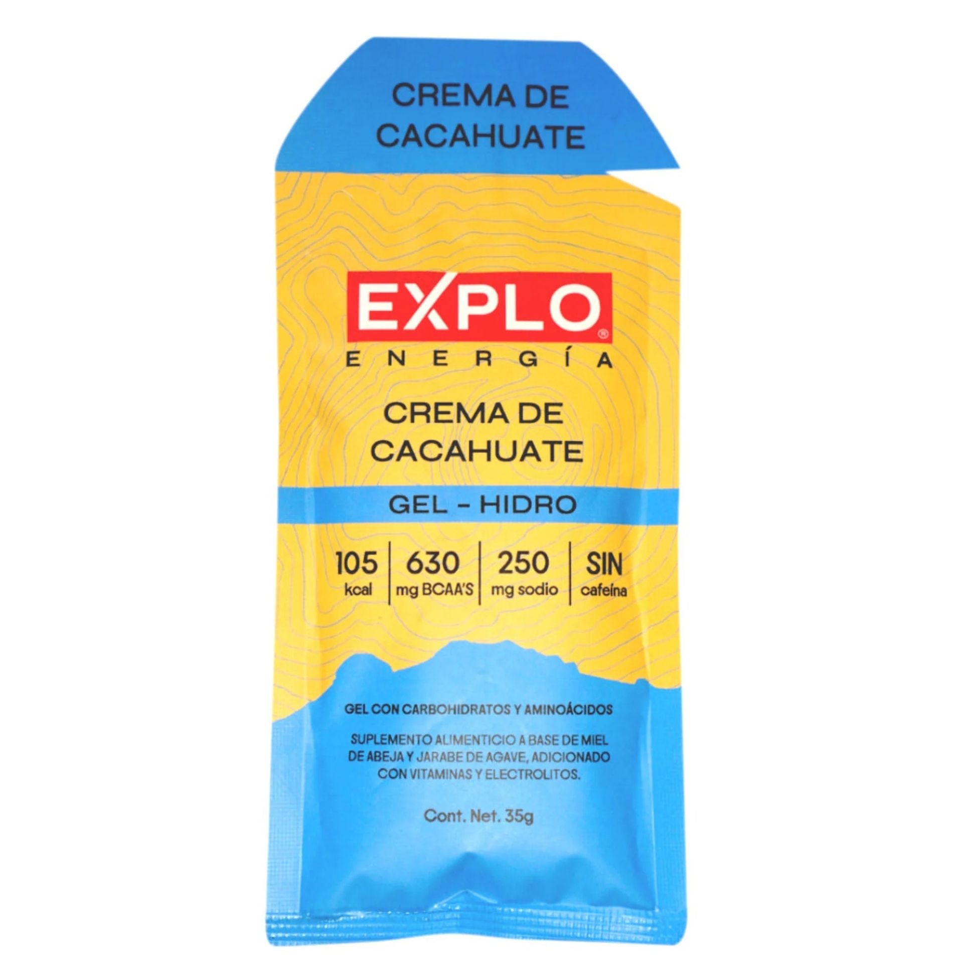 Gel energético EXPLO sabor Crema de Cacahuate 35 g