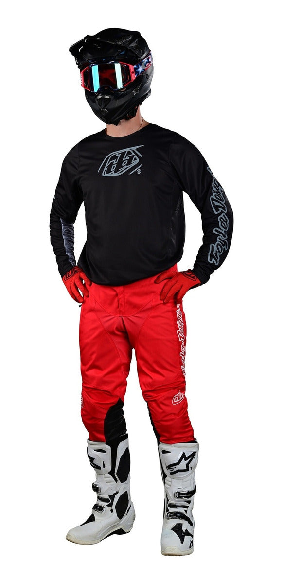 Jersey Troy Lee Designs Gp Pro Moto Icon Black / Gray