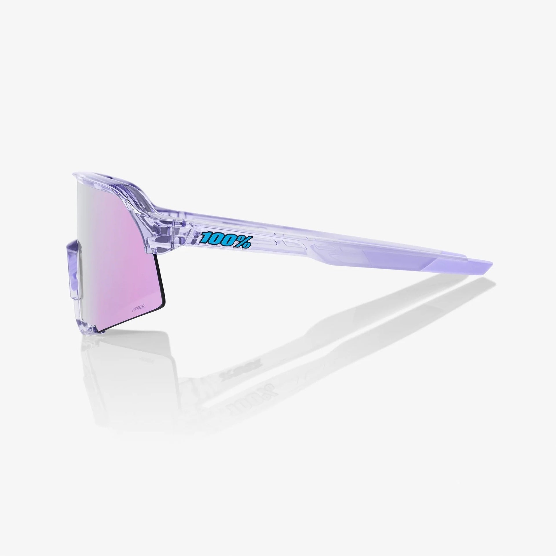 Lentes deportivos 100% S3 Polished Translucent Lavender - HiPER Lavender Mirror Lens