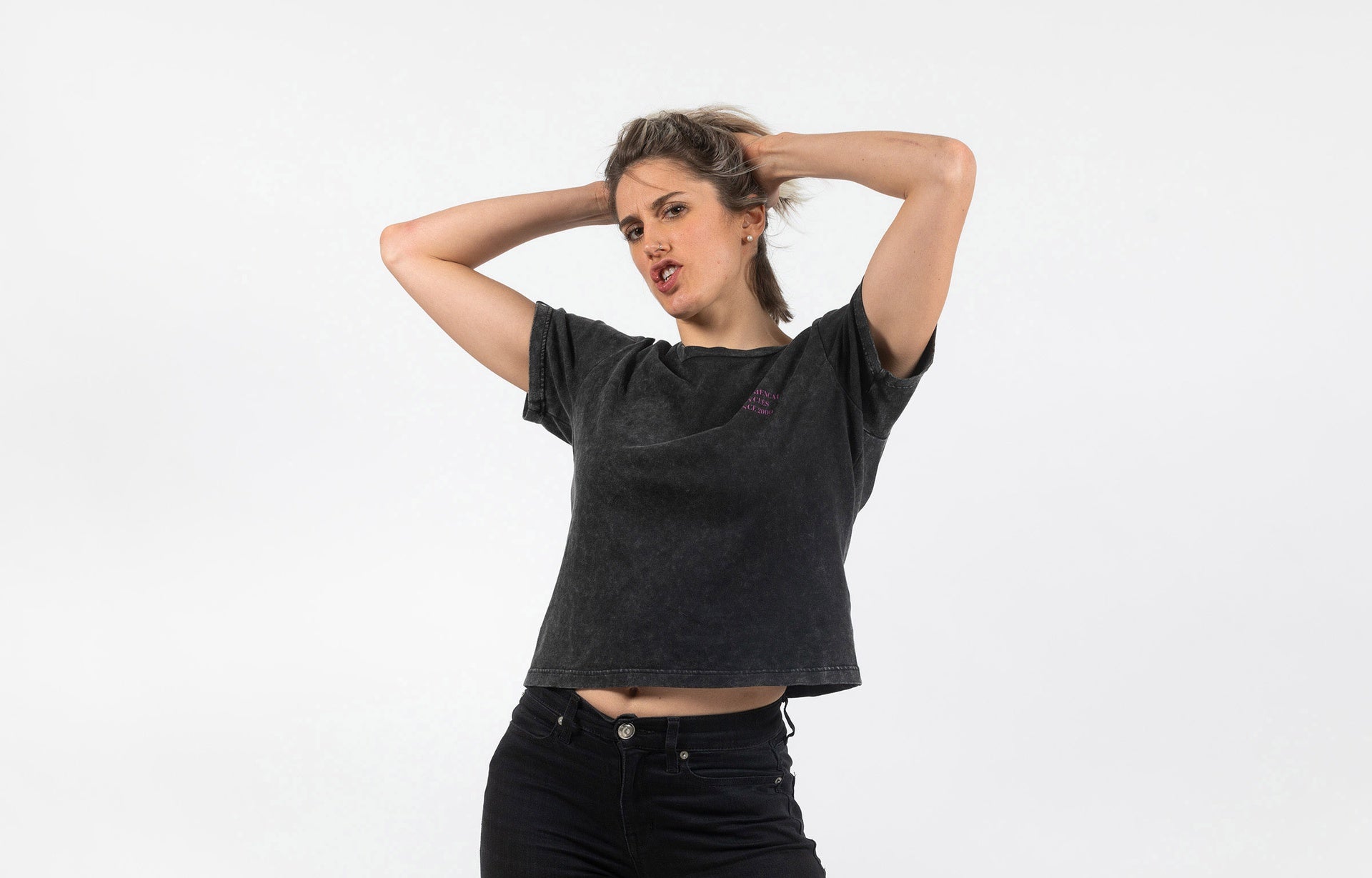 Camiseta Commencal Mujer Washed Black