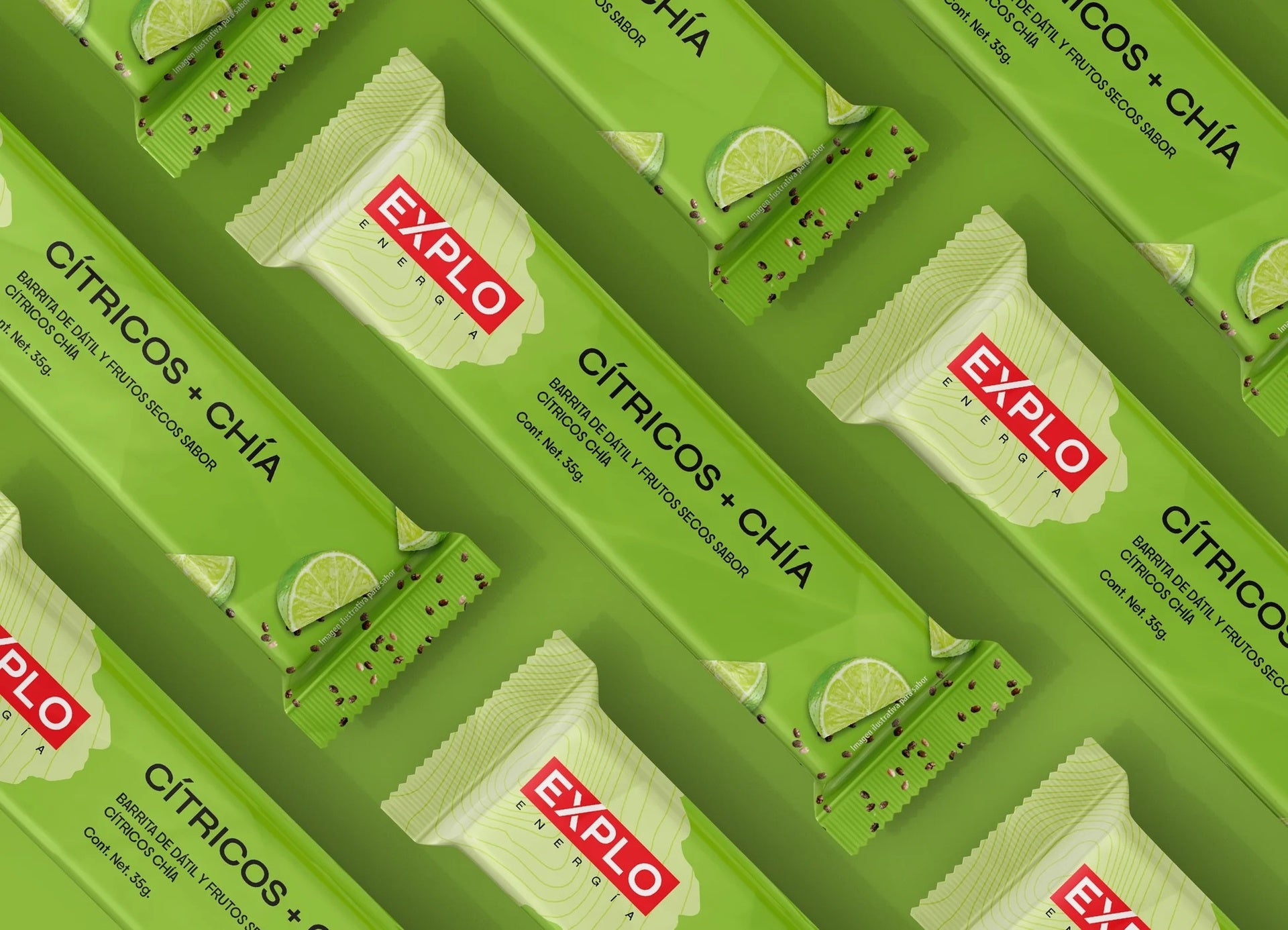 Barra energética EXPLO sabor Cítricos + Chía 35 g