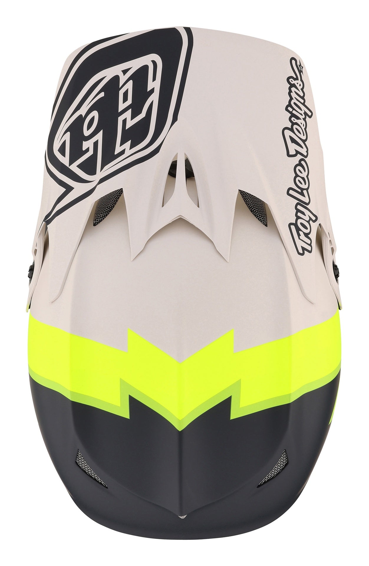 Casco Troy Lee Designs D3 Fiberlite Volt Flo Yellow