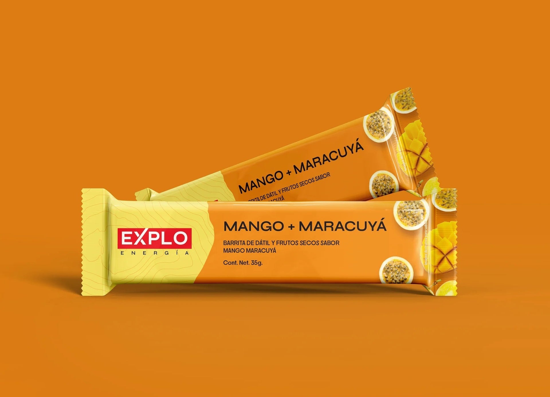 Barra energética EXPLO sabor Mango + Maracuyá 35 g