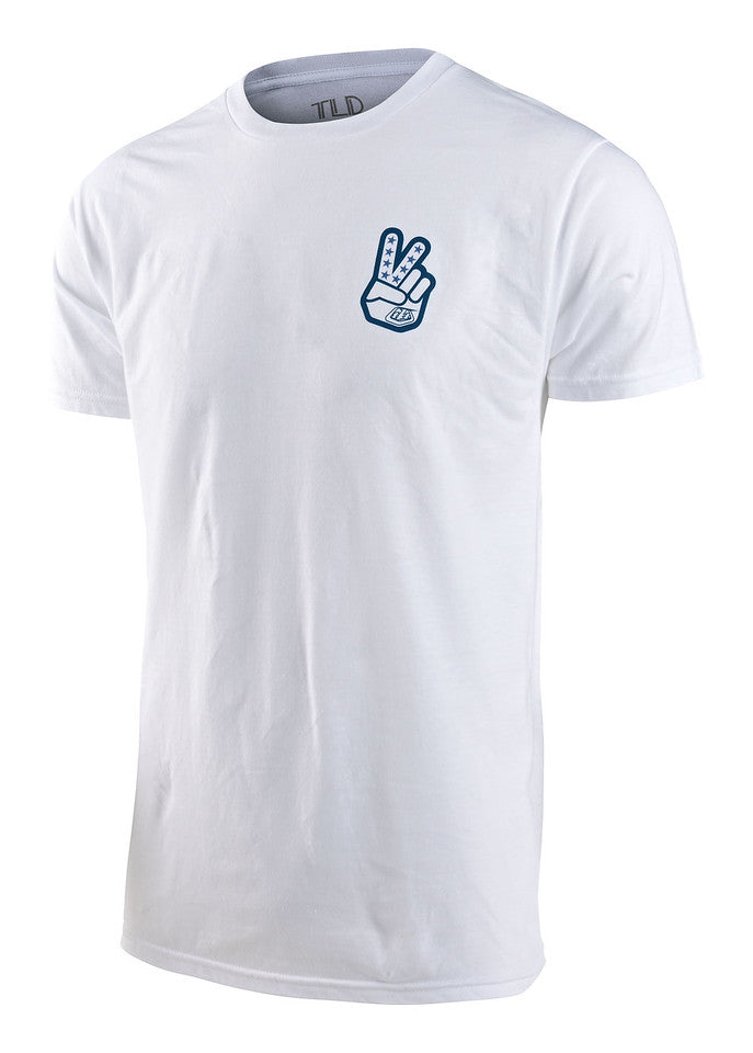 Peace Out Short Sleeve Tee White