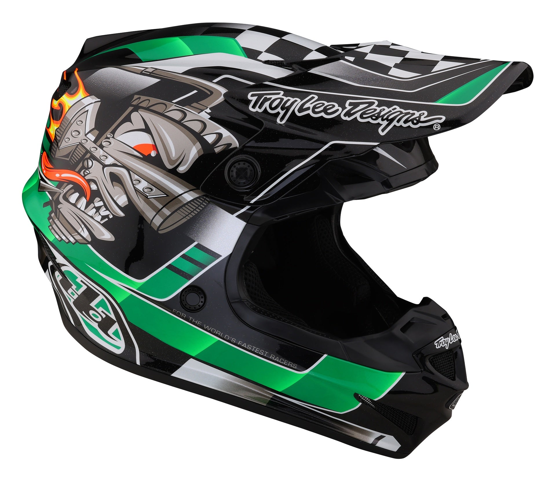 Casco Troy Lee Designs Se4 Polyacrylite Carb Green