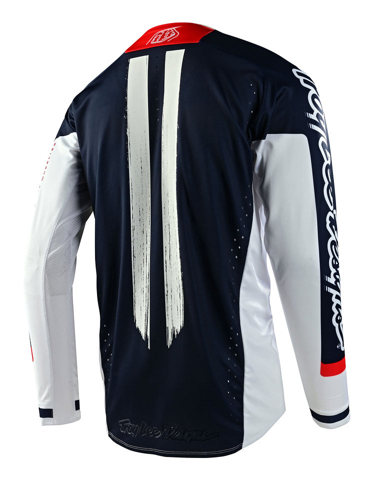 Jersey Troy Lee Designs Se Pro Moto Marker Navy / Red